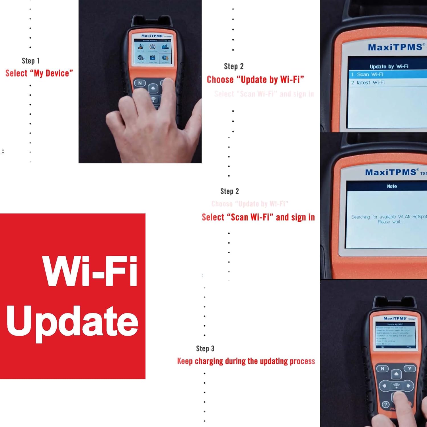 Autel TPMS Programming Tool TS508WF, TPMS Sensor Programmer, TPMS Relearn Tool, TPMS Reset Tool, Activate Read Copy Tire Sensor, Free Lifetime Update, Advanced TS408 TS501 TS508