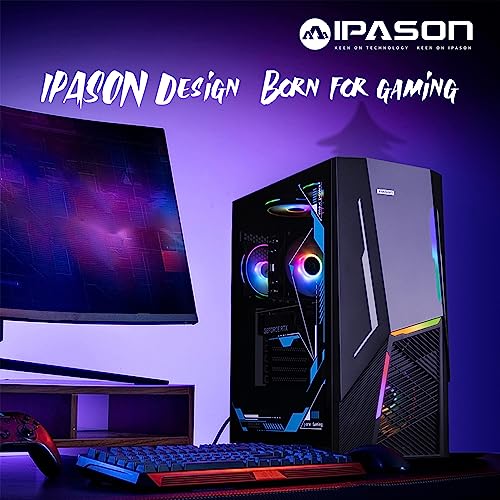 Gaming PC Desktop – Intel Core i5 12400F 2.5 GHz, NVIDIA RTX 3060, 1TB NVME SSD, 16GB DDR4 RAM 3200, 650W PSU, Bluetooth, Wi-Fi 6, Windows 11 Home 64-bit