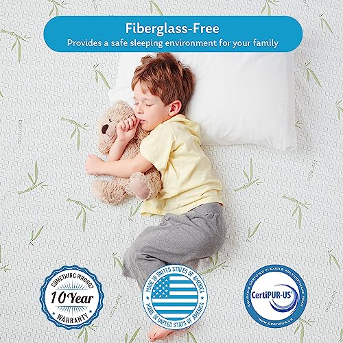 Full Mattress, 6 inch Full Bed Mattresses in A Box, Breathable Bamboo Cover for Cool Sleep, Made in USA for Guest Room, Kids Room, Medium Firm, 75" L x 54" W