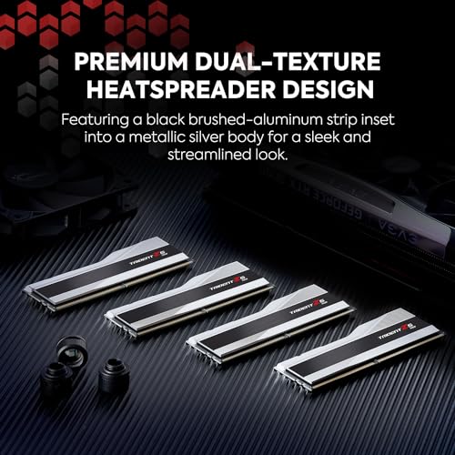 G.SKILL Trident Z5 RGB Series (Intel XMP 3.0) DDR5 RAM 32GB (2x16GB) 6600MT/s CL34-40-40-105 1.40V Desktop Computer Memory UDIMM - Matte Black (F5-6600J3440G16GA2-TZ5RK)