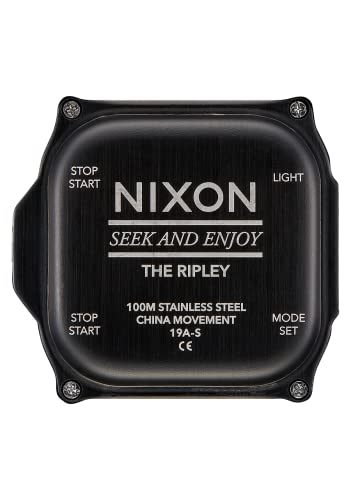 NIXON Ripley A1267 - Analog and Digital Watch for Men - Expedition and Adventure Sport Watch - Men's Fashion Watch - 47mm Watch Face, 23mm PU Band