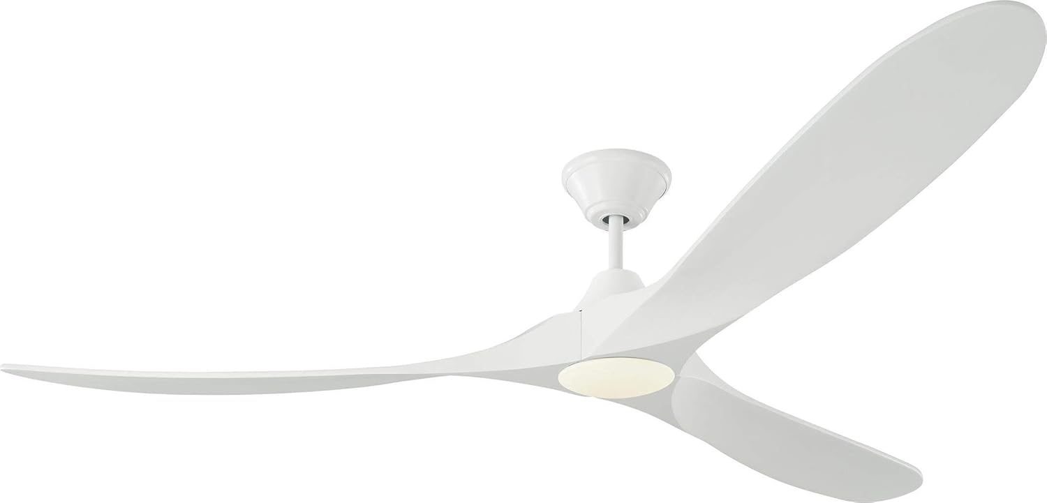 Monte Carlo 3MAVR60BKD Maverick Modern Energy Star 60 Ceiling Fan with LED Light and Hand Remote Control, 3 Balsa Wood Blades, Matte Black