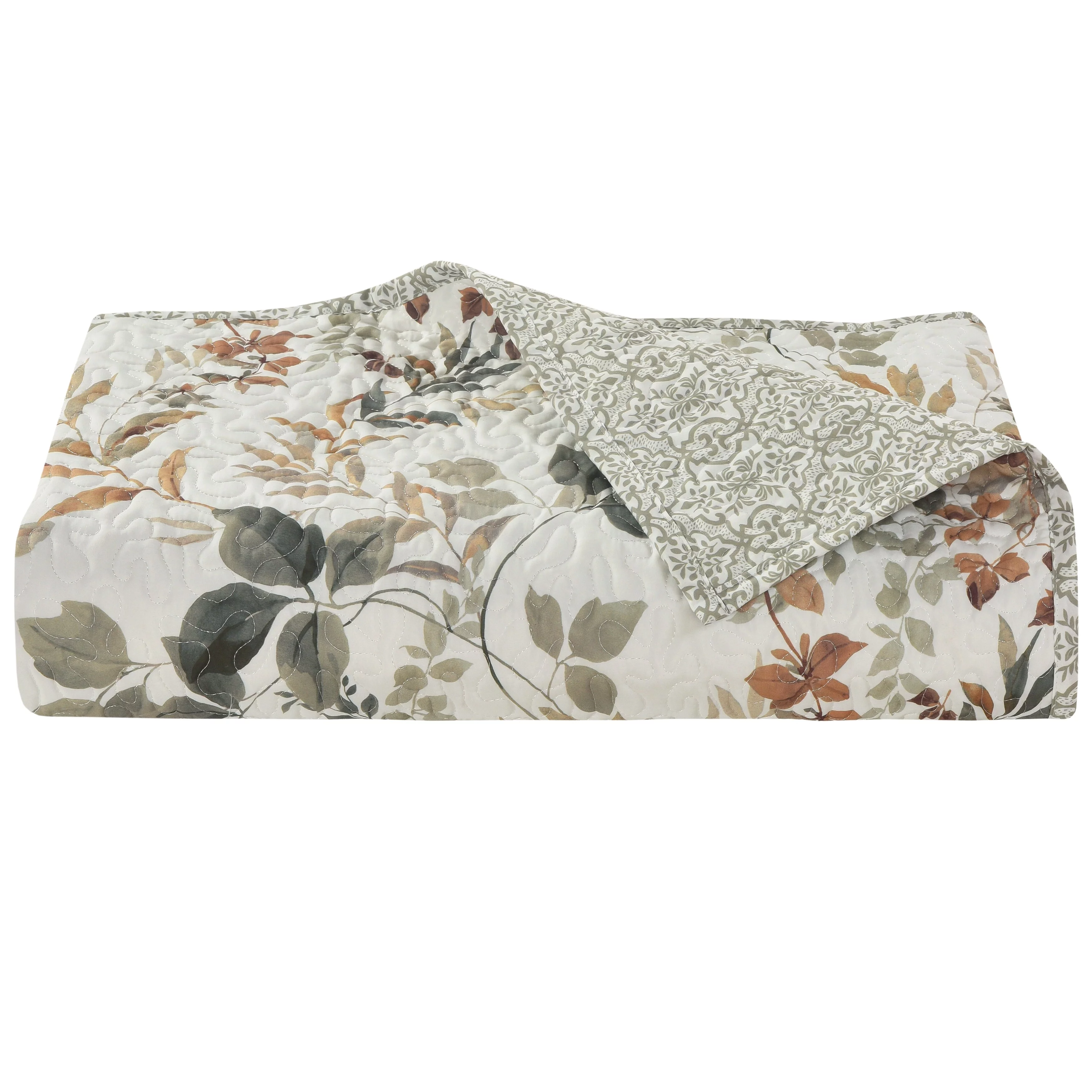 Royal Court Evergreen Quilt Set. Full - Queen