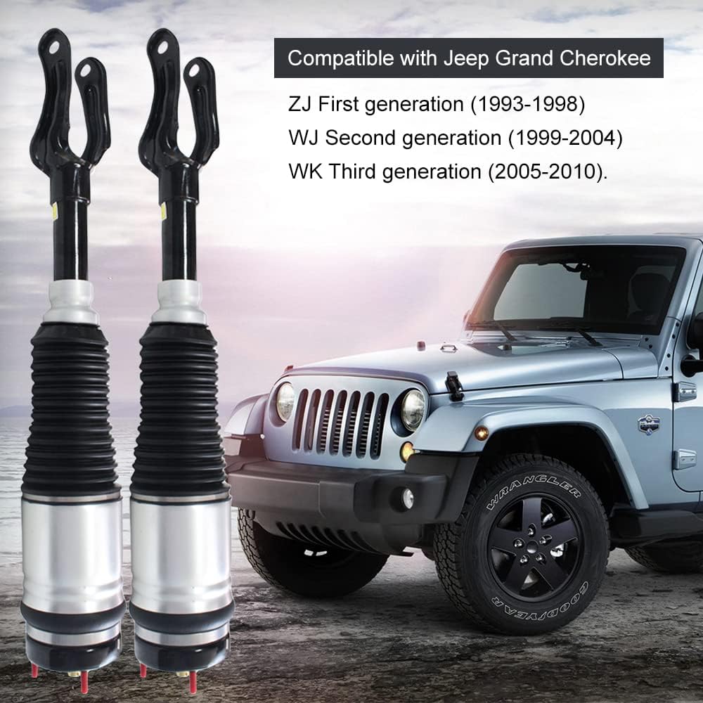 LUFASODERLING Front Air Suspension Shock Absorber Strut Air Suspension Shock Strut Compatible with 2011-2016 Jeep Grand Cherokee WK2 68029902AE 68029903AE 1 Pair (Left & Right)