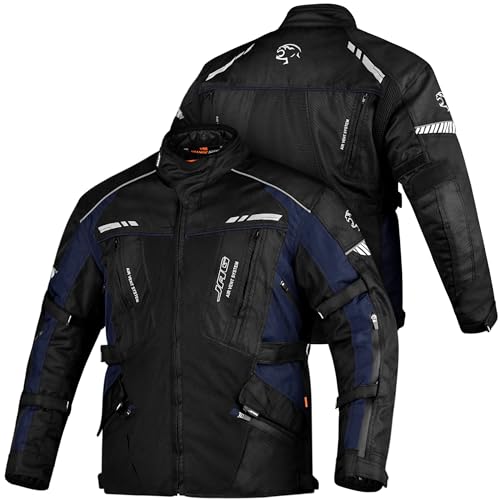JAG Touring Motorcycle Jacket for Men, Dual Sports Water Resistant Adventure Riding Jacket with Cordura Fabric & CE Armor