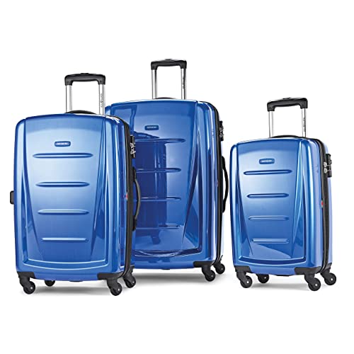 Samsonite Winfield 2 Hardside Expandable Luggage with Spinner Wheels, Brushed Anthracite, Checked-Large 28-Inch