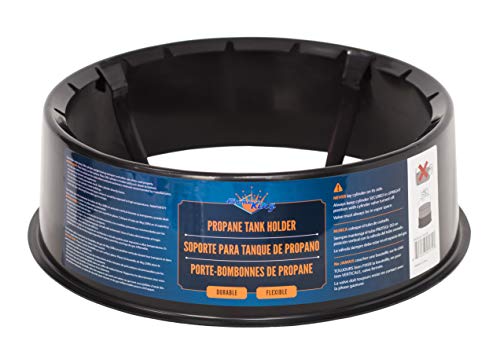 Flame King YSN401b 40 Pound Steel Propane Tank Cylinder with OPD Valve, White