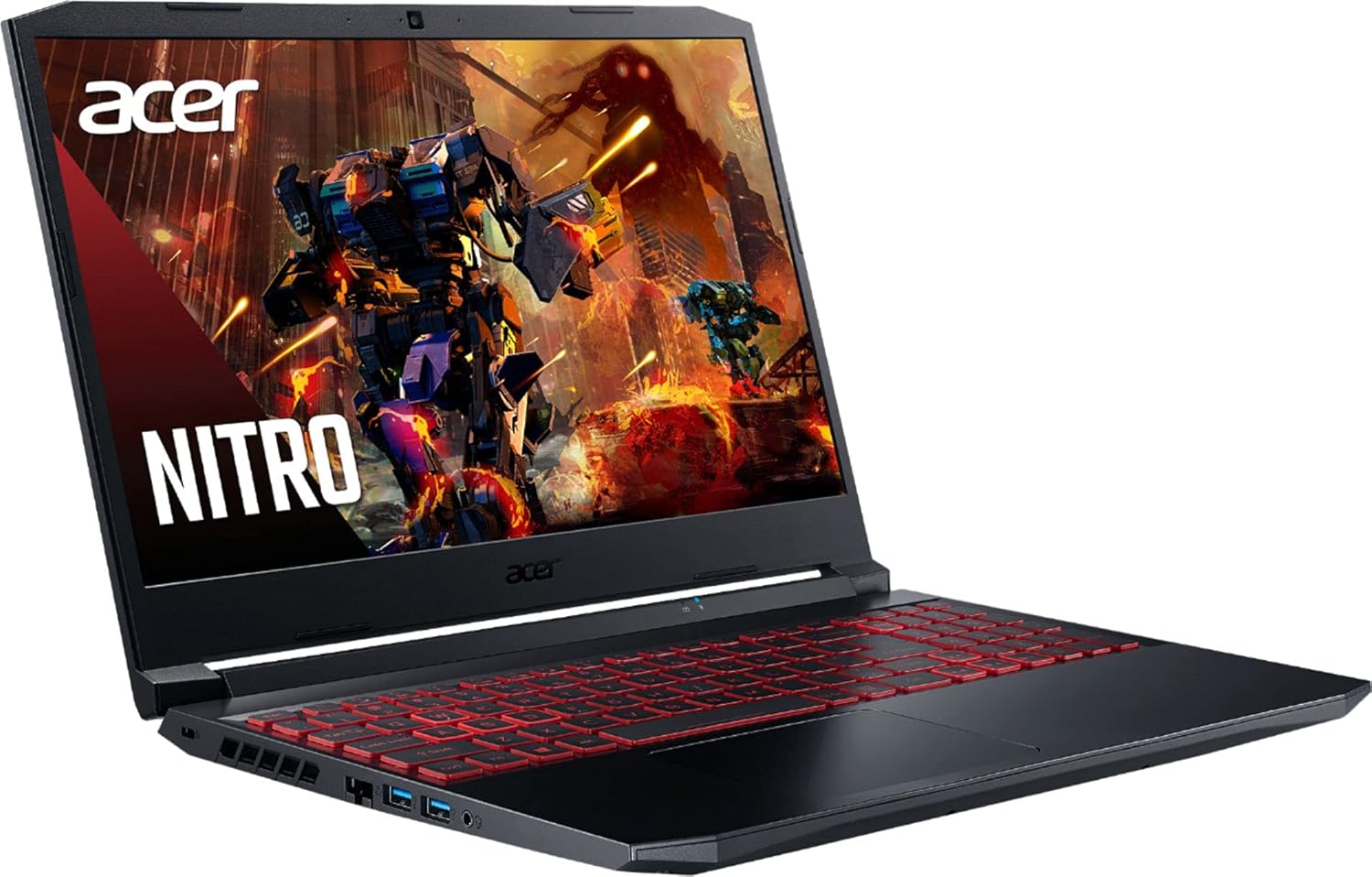 acer Nitro AN515 Gaming Laptop Six Core Intel i5-11400H up to 4.5Ghz 16GB 512GB SSD 15.6in Full HD HDMI Backlit Keyboard NVIDIA GeForce RTX 3050 Win 11 (Renewed)