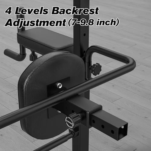 RELIFE REBUILD YOUR LIFE Power Tower Pull Up Bar Station Workout Dip Station for Home Gym Strength Training Fitness Equipment Newer Version,450LBS.