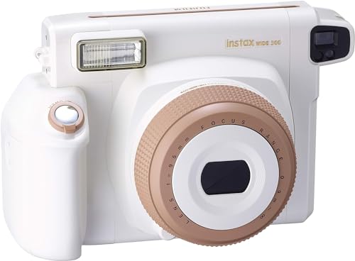 Fujifilm INSTAX Wide 300 Instant Film Camera, Toffee/Creme