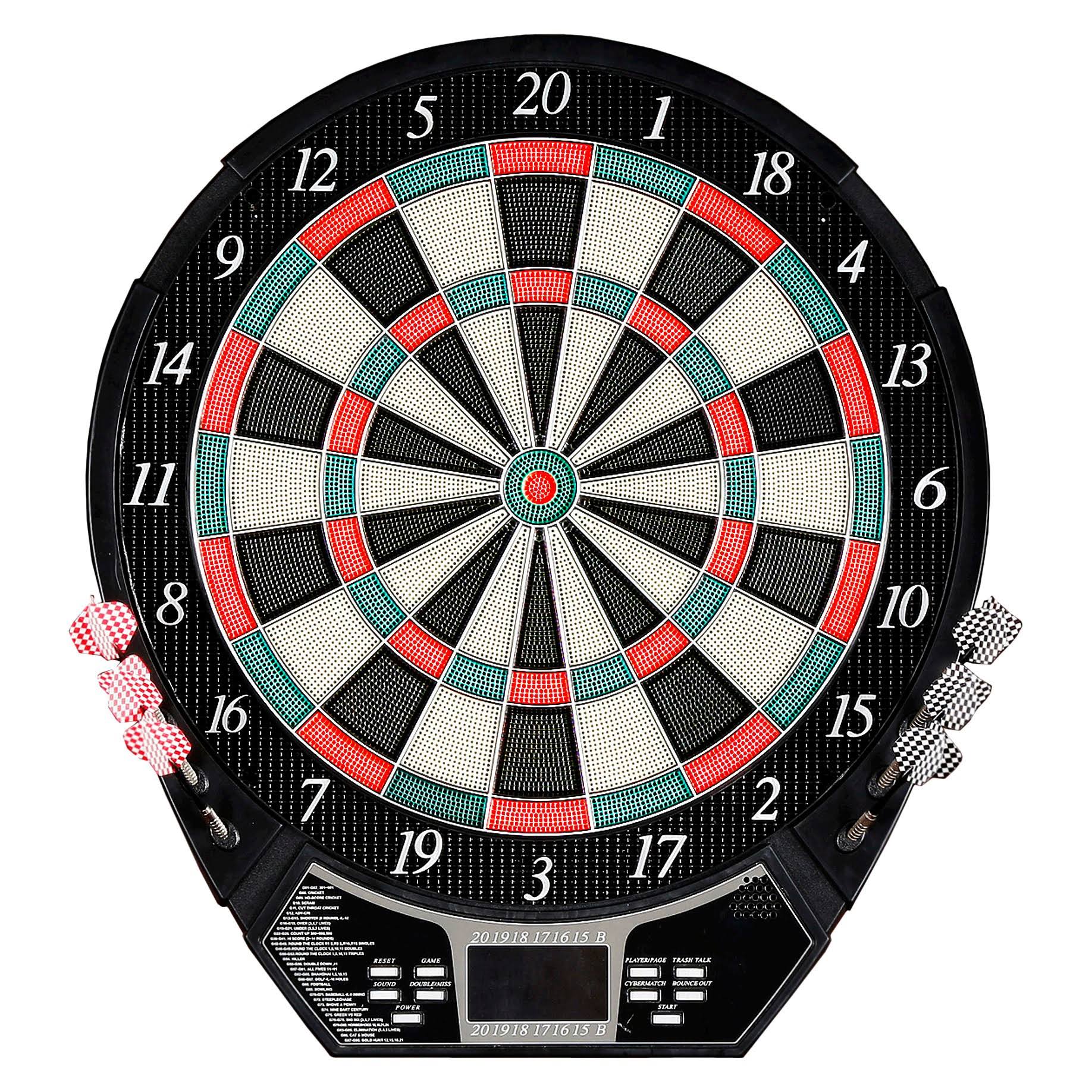 Hathaway Outlaw Free Standing Dartboard u0026 Cabinet Set - Cherry Finish