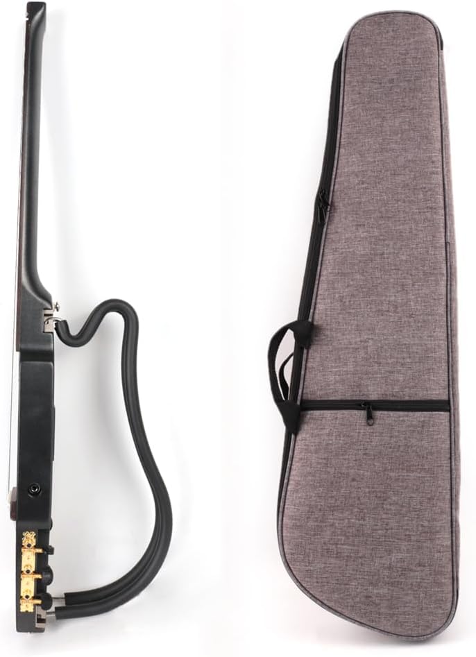Electric Classical Guitar Classic Nylon String Headless Silent Portable Travel Built In Effect With Gig Bag