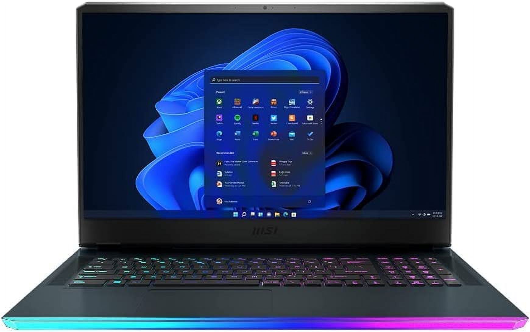 MSI GE76 Raider 17.3" 144Hz IPS FHD Gaming Laptop, 12th Gen Intel Core i7-12700H, GeForce RTX 3060, 16GB DDR5 RAM, 1TB NVMe SSD, Per Key RGB, RJ-45, WiFi 6, Windows 11, Black