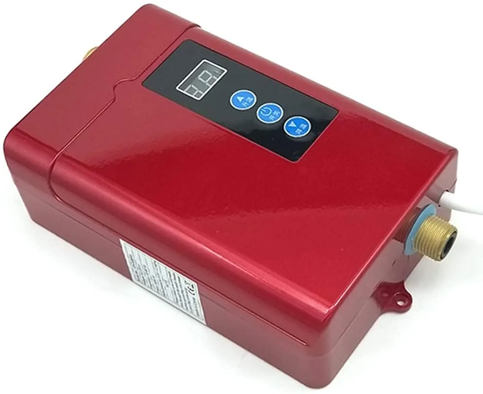 OUKANING Electric Water Heater Mini Tankless Instant Hot Water Heating for Kitchen Shower