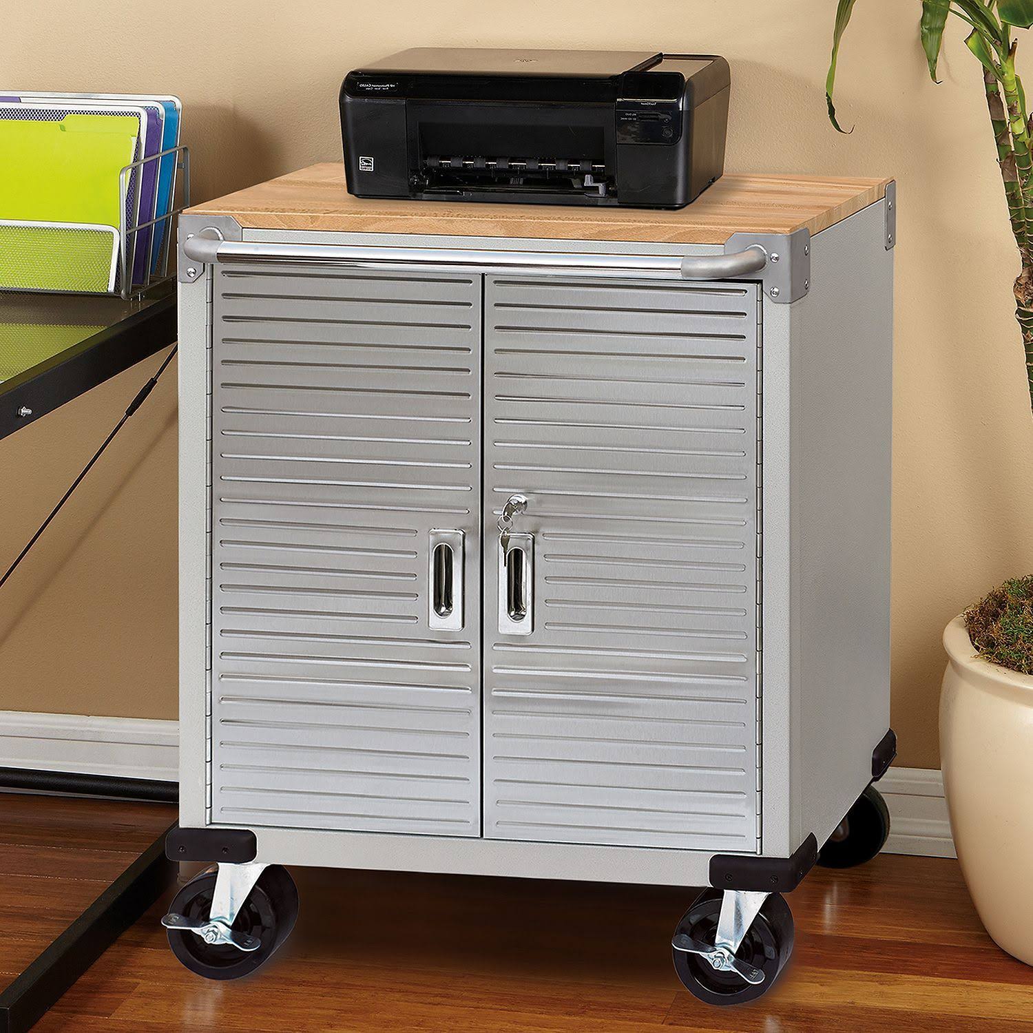 Seville Classics UltraHD 2 Door Rolling Cabinet