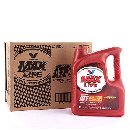 Valvoline Maxlife Full Synthetic Multi-Vehicle Automatic Transmission Fluid 1gal Case of 3 773775-3pk