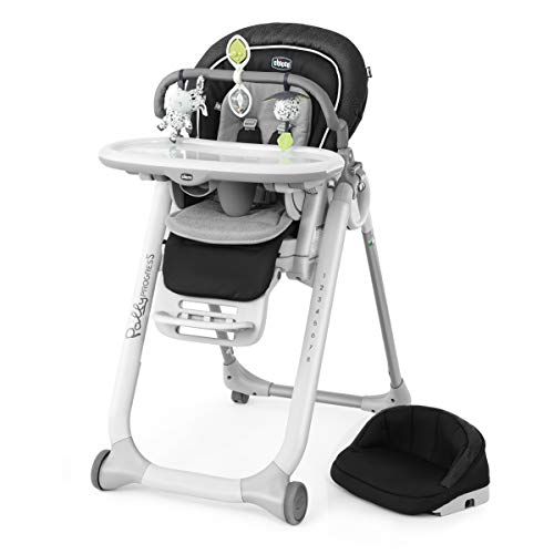 Chicco Polly Progress 5-in-1 Highchair - Minerale | Black