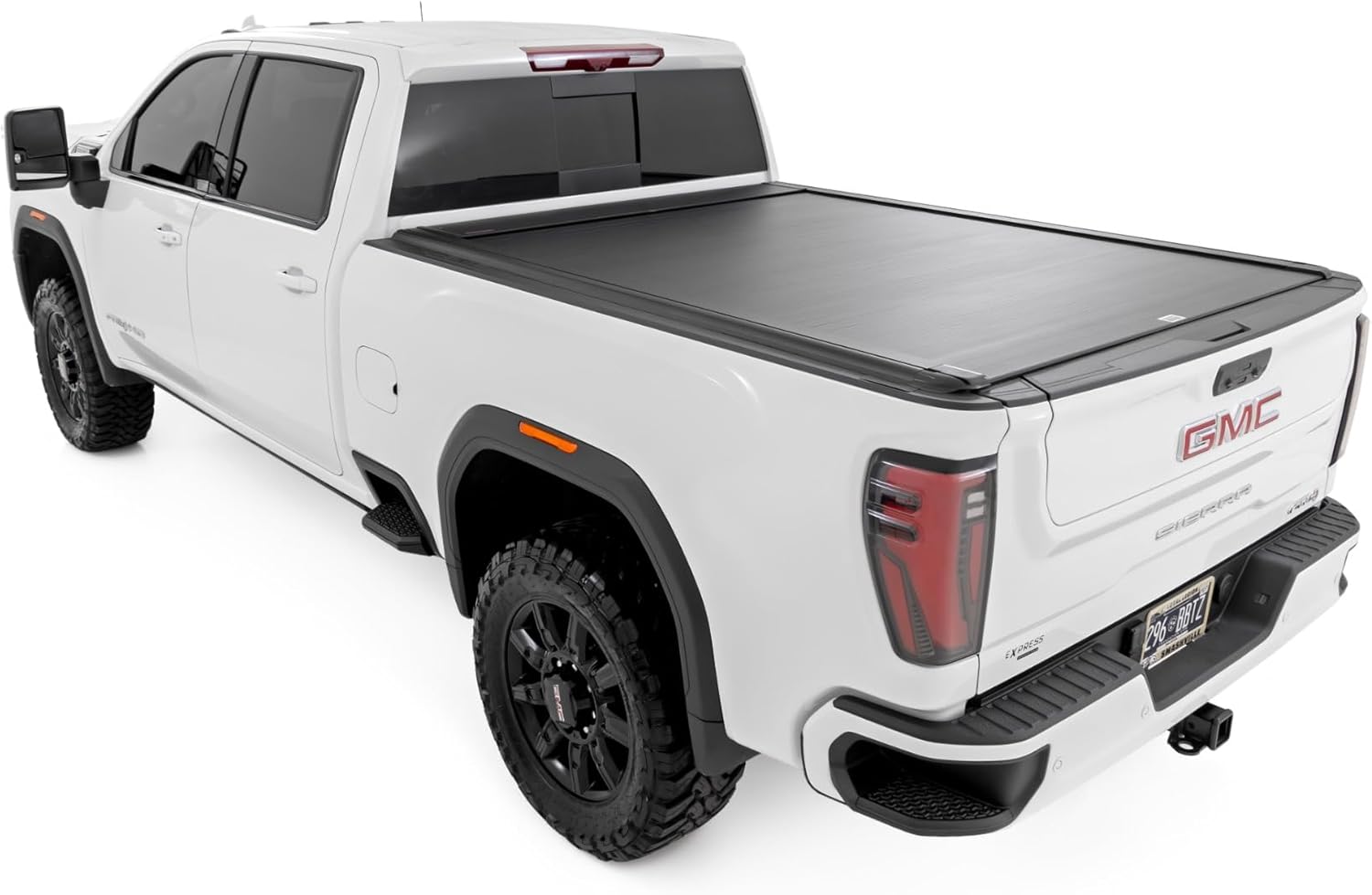 Rough Country Powered Retractable Bed Cover for Chevy Silverado 2500HD/GMC Sierra 2500HD (2020-2024) - Fits 6'9" (82.2") Bed