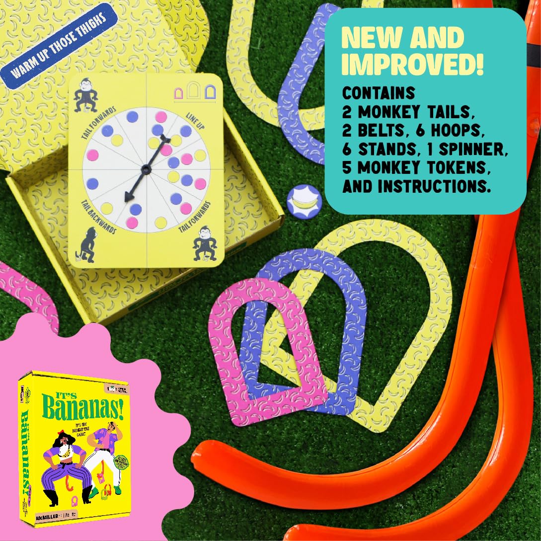 It's Bananas! The Monkey EC36&nbsp;Tail Game - Indoor Fun Active Family Party and Board Game for Kids, Teens, and Adults