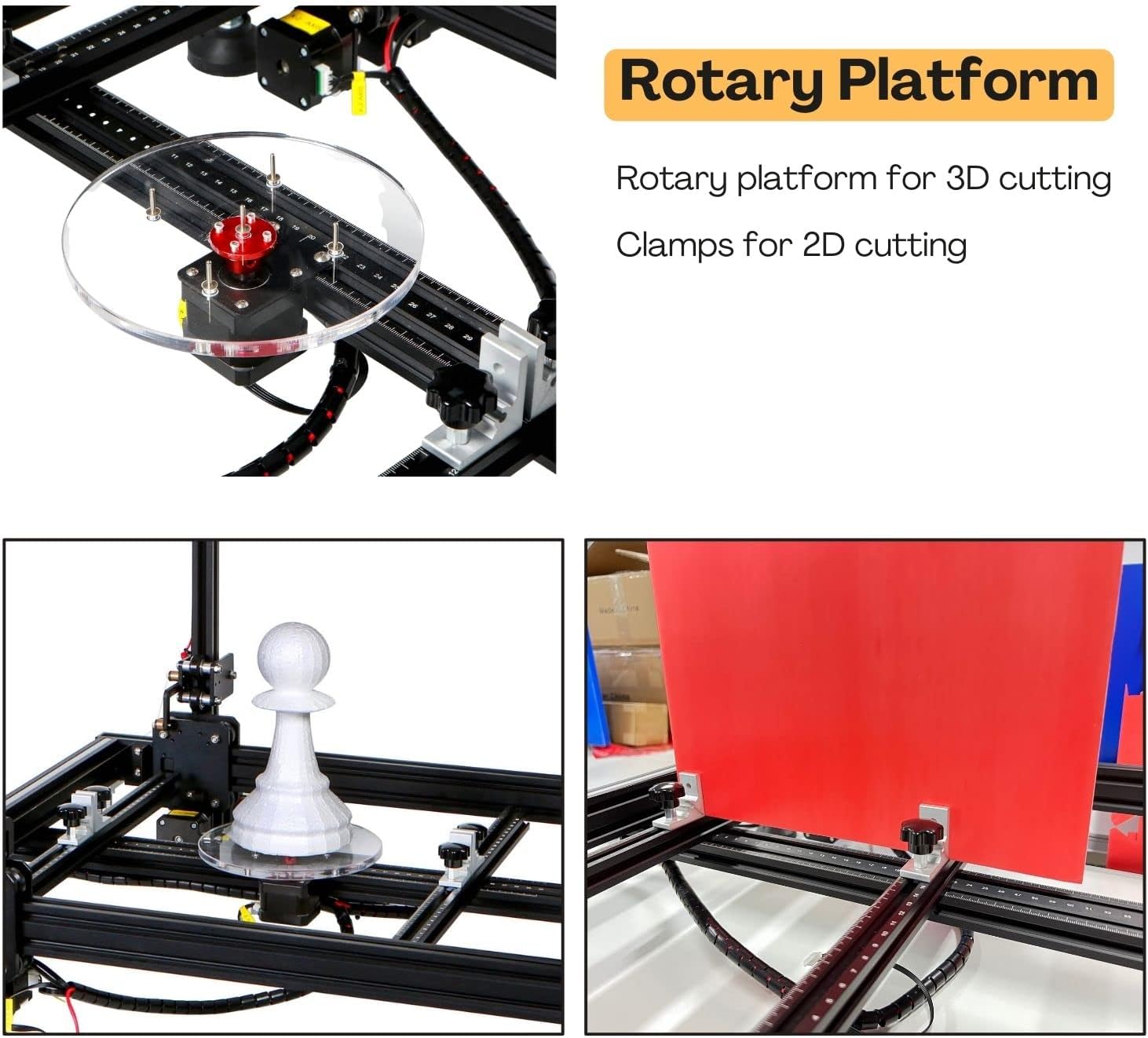 HW40 CNC Hot Wire Foam Cutter, Thermocut Foam Cutting Machine for Foam Board, EVA, EPP, EPE Heating Wire Electric Cutting Tool with Temperature Control and Voltage Digital Display (400x400mm)