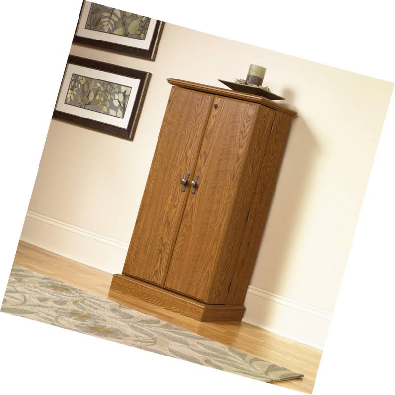 Sauder Carolina Oak Multimedia Storage Cabinet - Orchard Hills