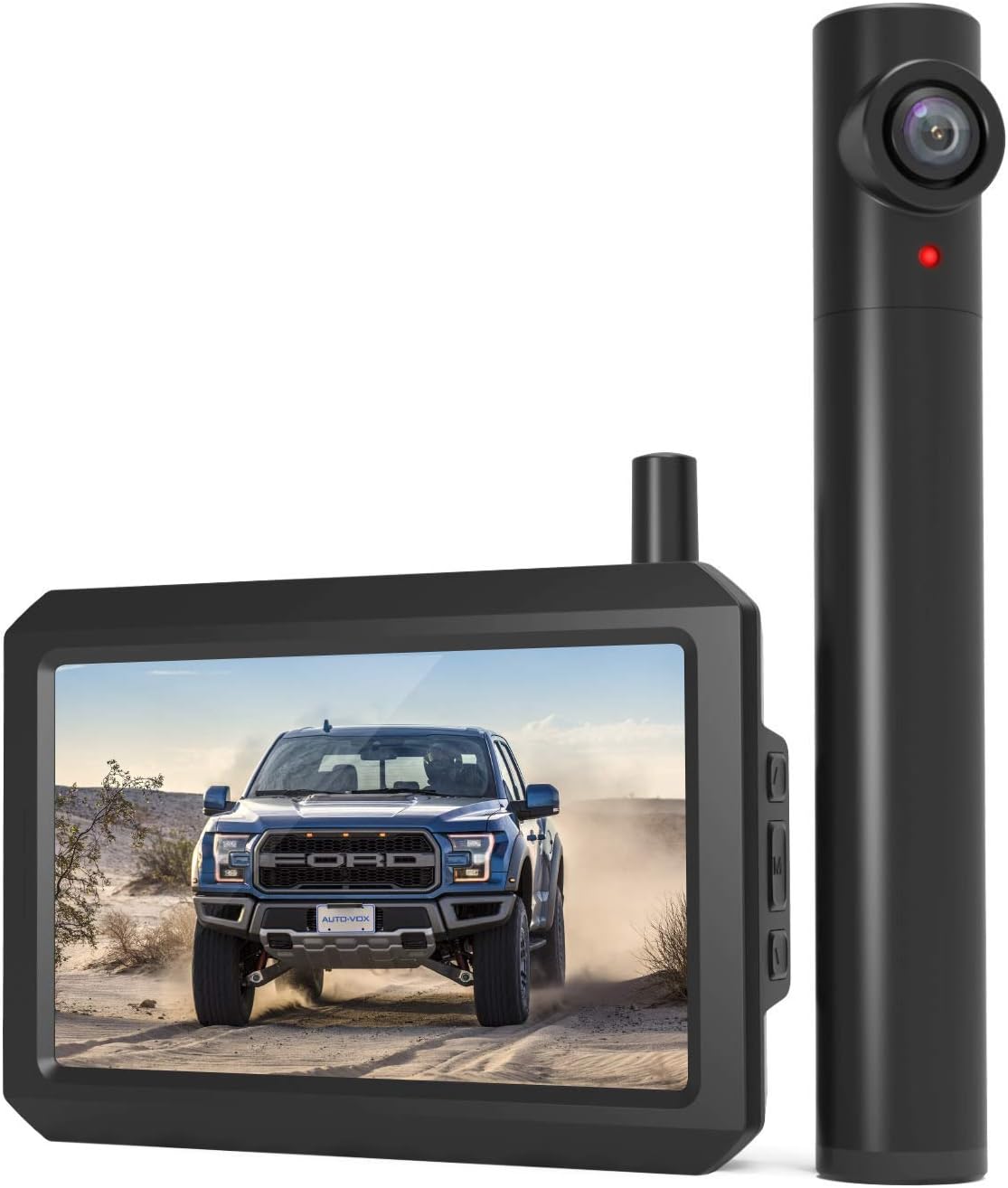AUTO-VOX TW1 Truly Wireless Backup Camera, 5Mins DIY Installation, 720P Super Night Vision Rear View Camera and 5'' LCD Monitor with Digital Signal, 2 Channel Support to Monitor/Reverse for Car/Truck