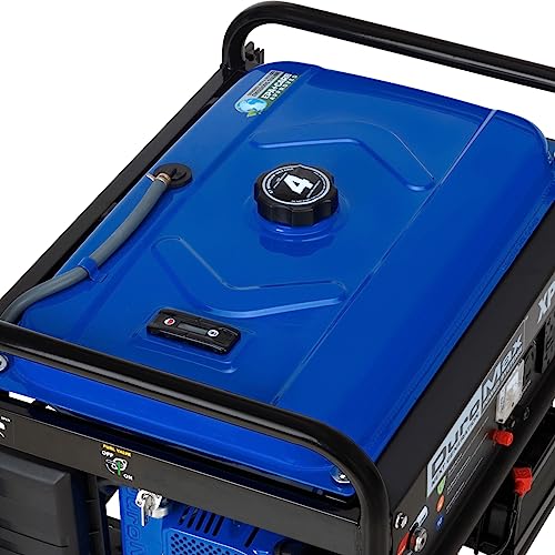 DuroMax XP4400E Gas Powered Portable Generator-4400 Watt Electric Start-Camping & RV Ready, 50 State Approved, Blue/Black