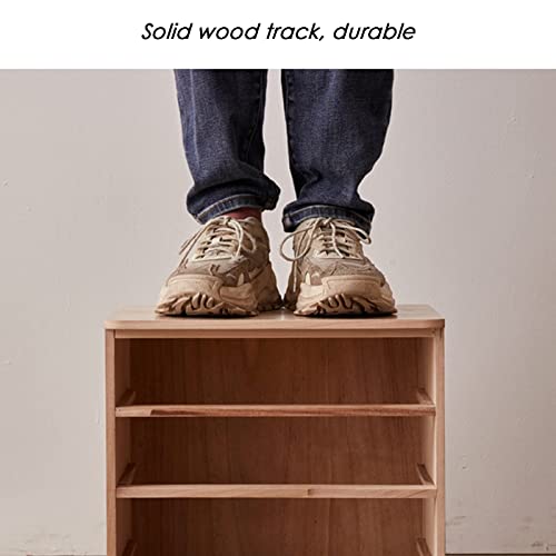 Solid Wood Storage Box - Desktop File Cabinet, with Lock Flat File Cabinet Storage, Desktop Drawer Cabinet, Wooden File Cabinet/Desktop Storage Cabinet/Data Cabinet, 1/2/