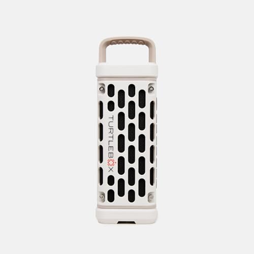 Turtlebox Ranger: Loud! Outdoor Portable Bluetooth 5.4 Speaker | Rugged, Waterproof, Ultra-Portable | Plays to 105db, Deep Bass, Shockproof, Unlimited Pairing for Full Stereo Experience, River Rock