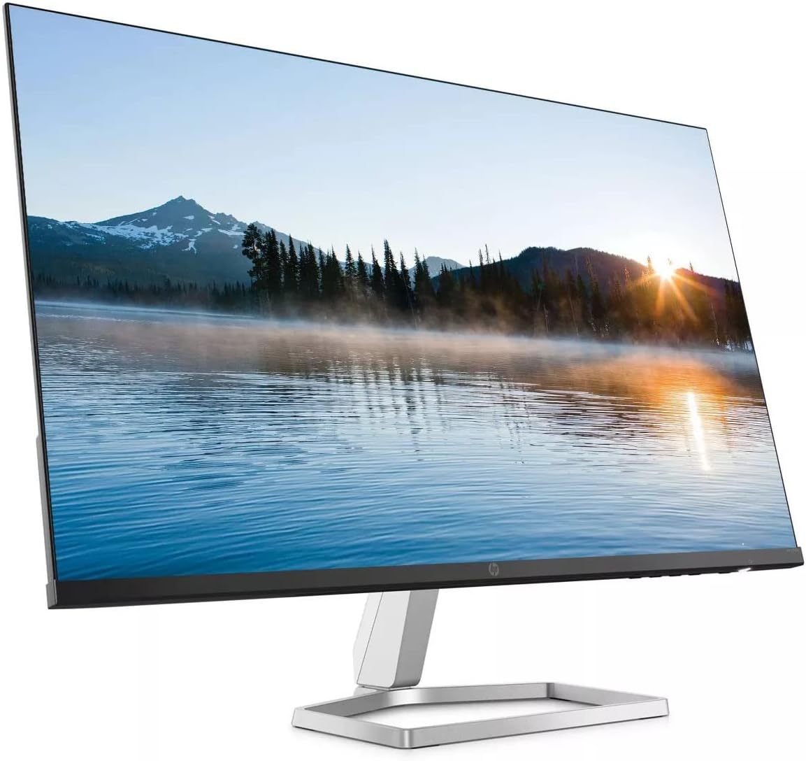 HP 27" IPS Diagonal FHD (1920 x 1080) Anti-Glare Computer Monitor | AMD FreeSync | Low Blue Light Mode | HDMI DisplayPort | 178° Height Adjustable | with High Speed HDMI Cable Bundle