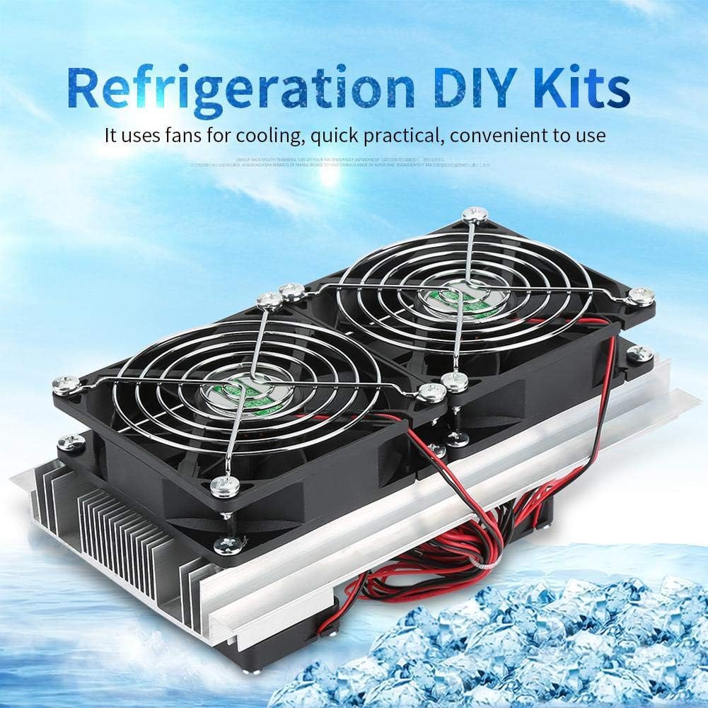 Thermoelectric Cooler,Semiconductor Refrigeration Cooling Device Thermoelectric Cooler 12A 12V DIY Refrigeration Cooling System Mini Fridge Pack of 2