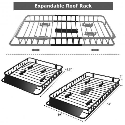 64x22 Universal Roof Rack Cargo Carrier