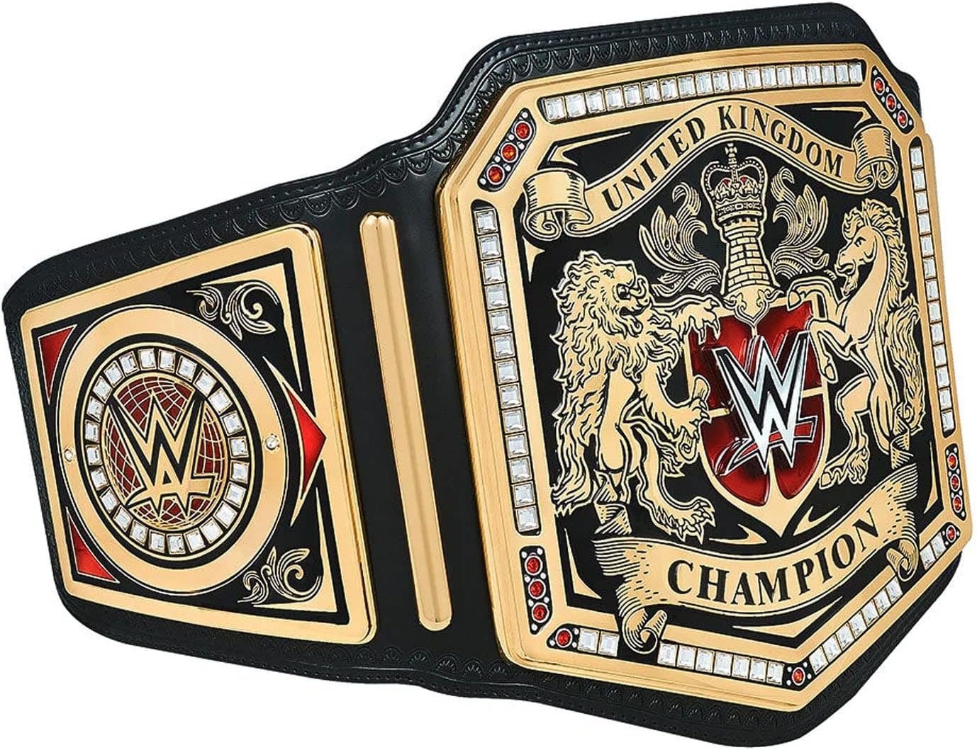 United Kingdom World Heavyweight Wrestling Championship Title Belt Replica, Authentic Wear Universal Championship Title Belt - Adult Size.