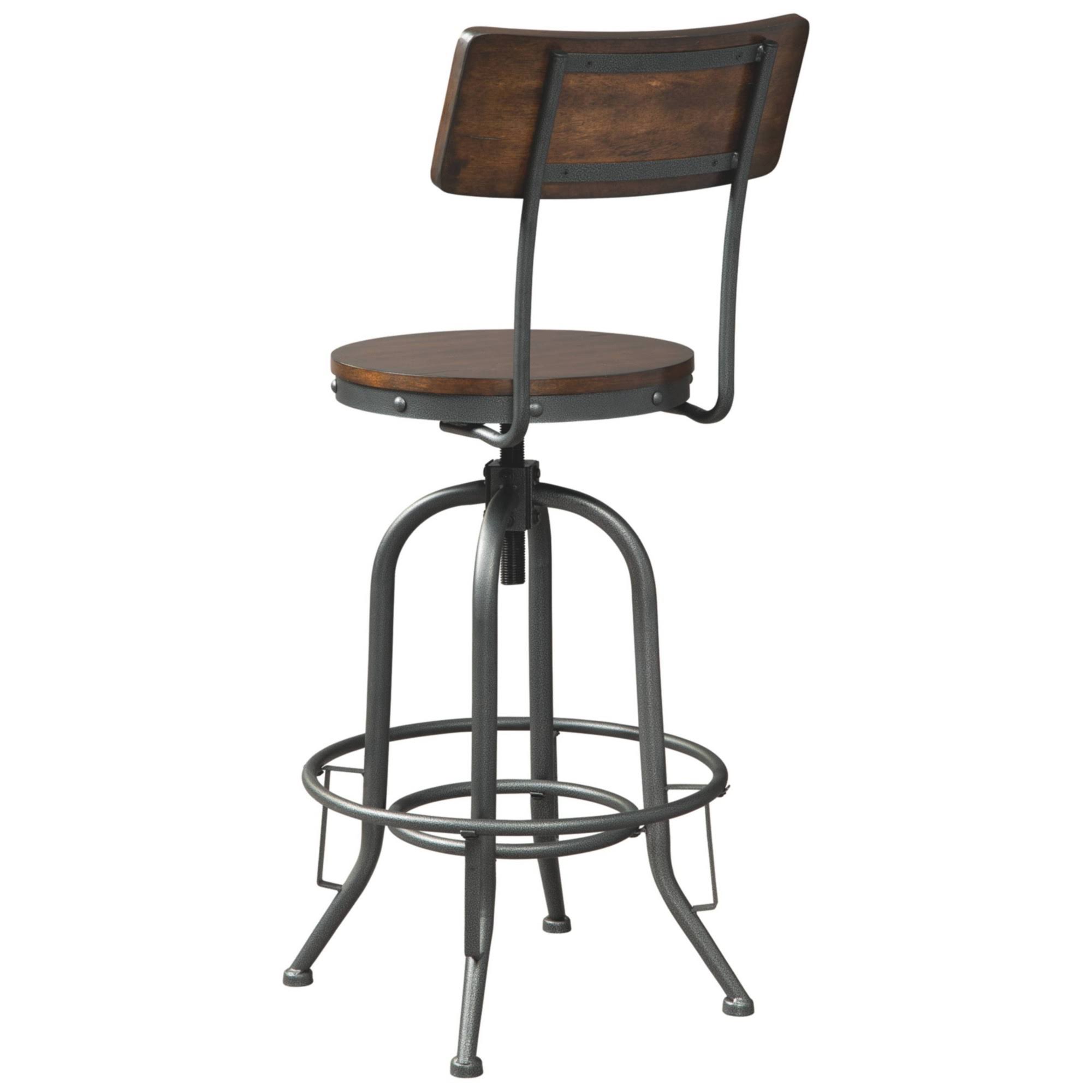 Odium Brown Tall Swivel Barstool (Set of 2)