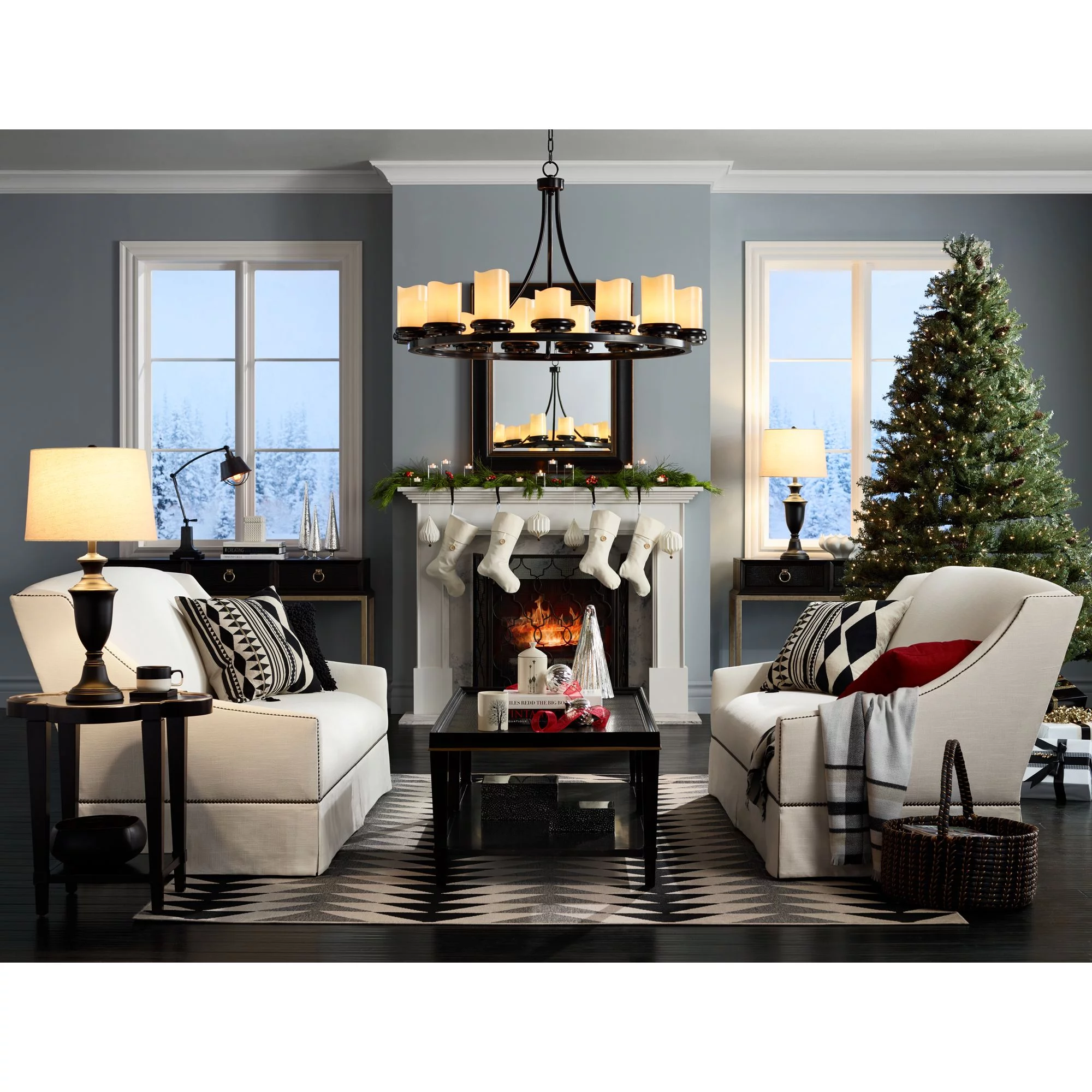 Barnes and Ivy Traditional Table Lamps 32.5" Tall Set of 2 Bronze Curling Leaves Tan Rectangular Shade for Living Room Family Bedroom Bedside
