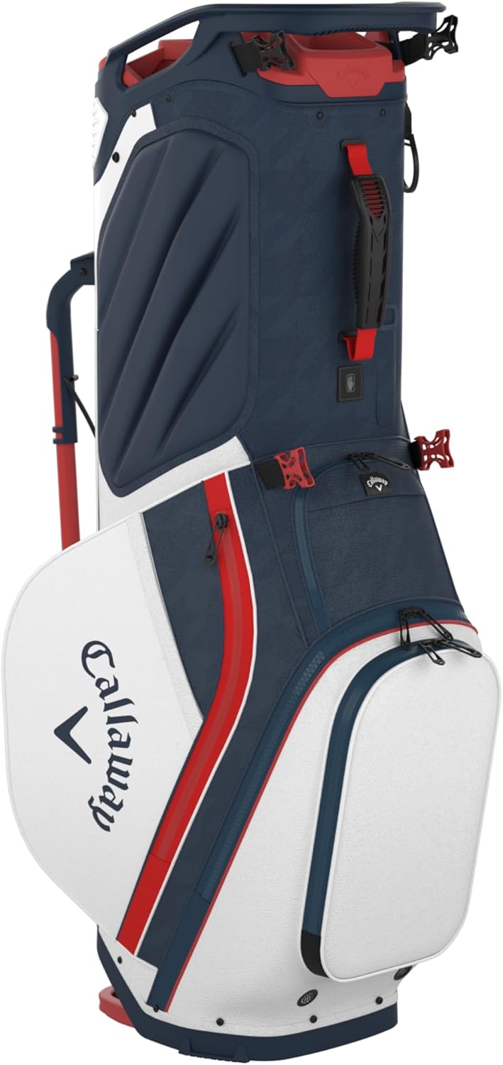 Callaway Golf Fairway 14 Stand Bag (Navy Hounds/White/Red)