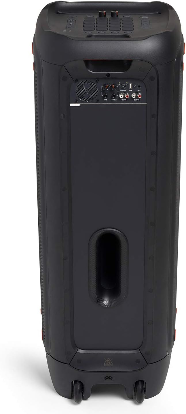 JBL PartyBox 1000 Premium High Power Portable Wireless Bluetooth Audio System Bundle with JBL PMB100 Wired Dynamic Vocal Mic and Cable - Black