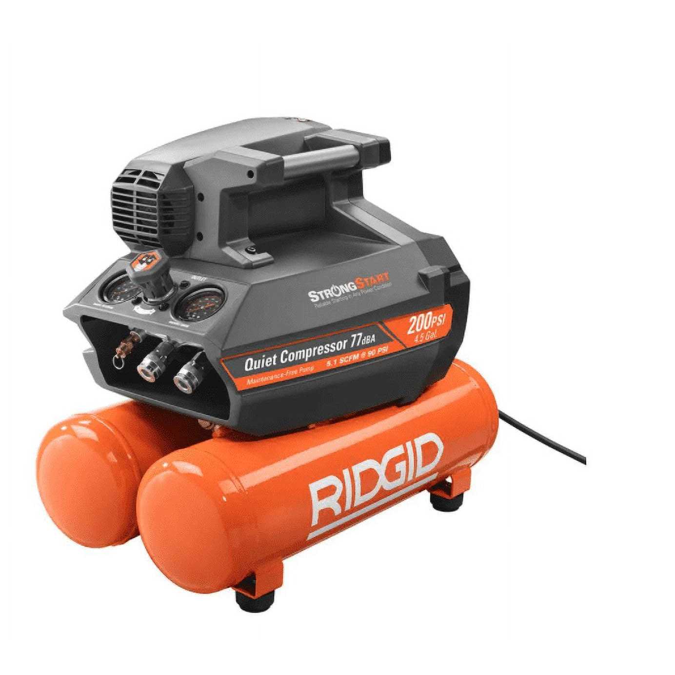 Ridgid 4.5 Gal. Portable Electric Quiet Air Compressor
