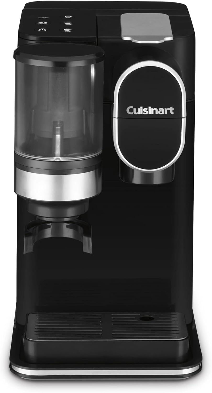 Cuisinart DGB-2 Grind and Brew Single-Serve Brewer with Coffee Canister with Measuring Spoon and Stainless Steel Tumbler Bundle (3 Items)