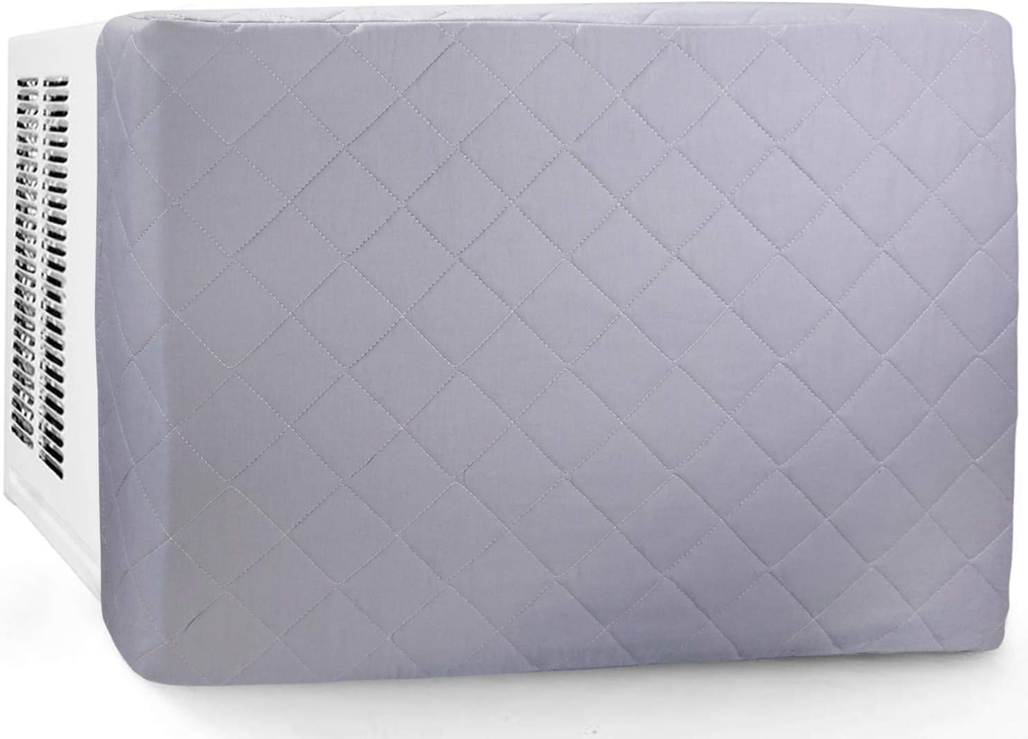 In Wall AC Front Cover (3-Layer) Decorative Air Conditioner Sleeve - Universal Indoor Window Conditioning Unit, Insulated Mount Design, 24 Inch Heavy Duty Panels for Winter House - Gray Pack of 2
