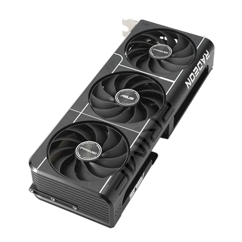 ASUS Prime Radeon™ RX 9070 XT OC Edition Graphics Card (PCIe 5.0, HDMI/DP 2.1, 2.5-Slot Design, axial-tech Fans, Dual Ball Fan Bearings, Dual BIOS, GPU Guard)