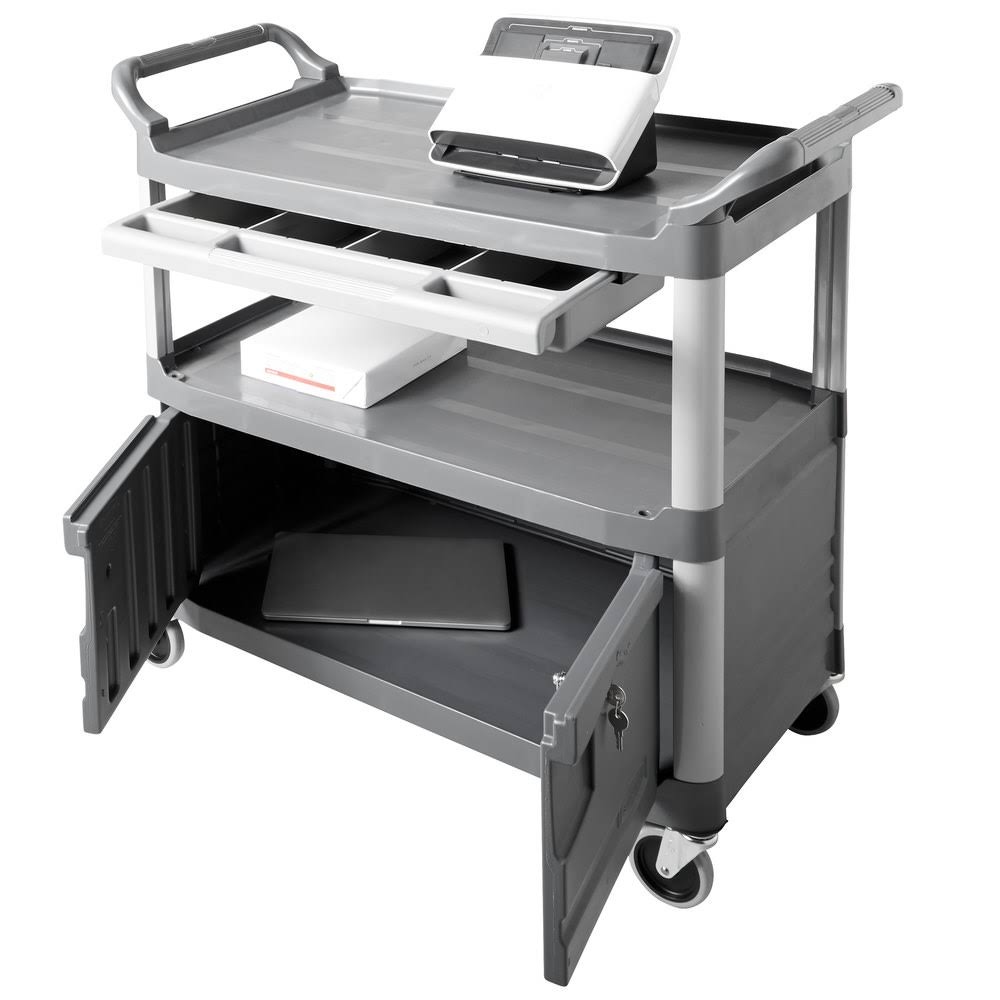 Rubbermaid Instrument Cart, Gray