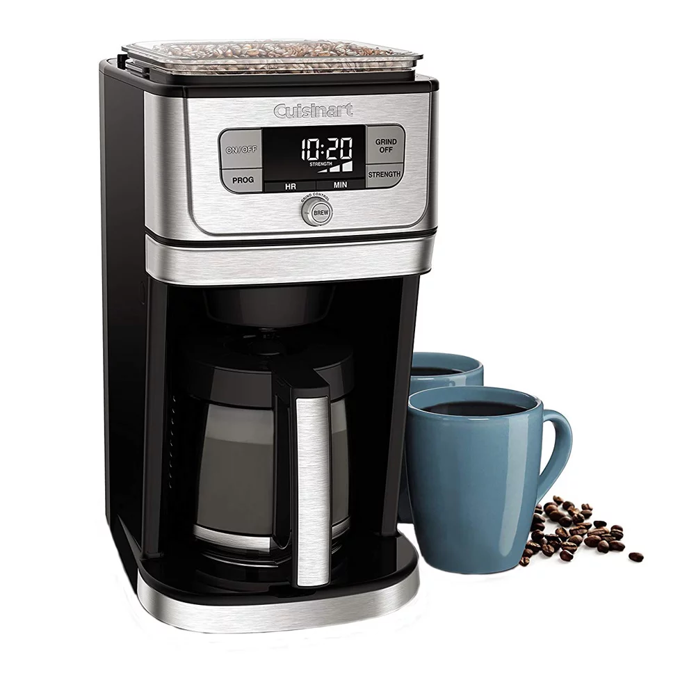 Cuisinart Grind & Brew™ 10 Cup Burr Coffeemaker, Silver, DGB-850