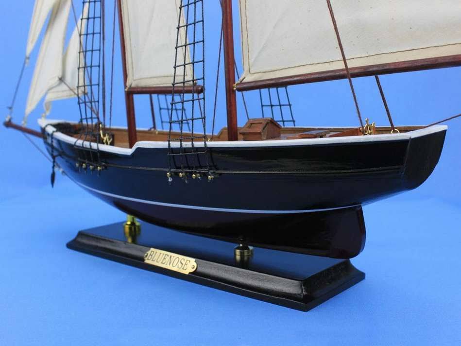 Bluenose 24x22 - Wooden Sailboat Centerpiece - Model Sailing Yacht - Scale Model