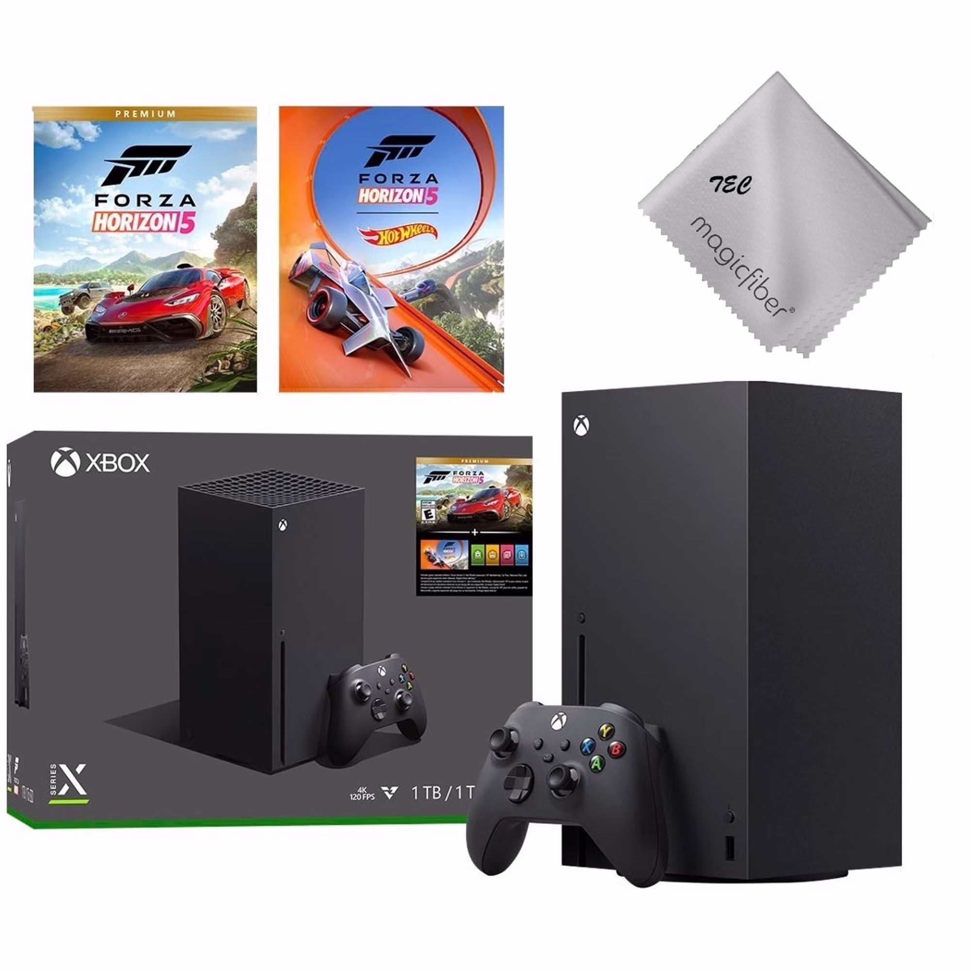 Free Shipping! Microsoft Xbox Series X, 2023 TEC Newest 1TB SSD Black Gaming Console with Disc Drive - Forza Horizon 5 Bundle Edition