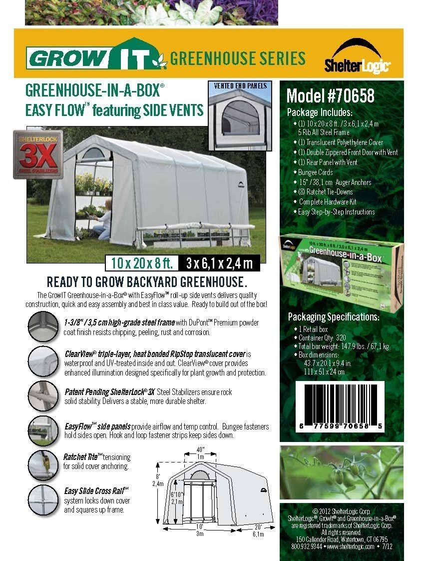 ShelterLogic GrowIT Greenhouse-in-a-Box - 10& x 10& x 8&