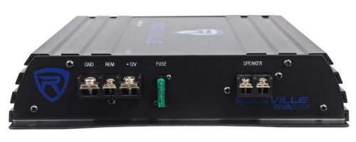 Rockville RV10.2B 1000w Dual 10" Car Subwoofer Enclosure+Mono Amplifier+Amp Kit