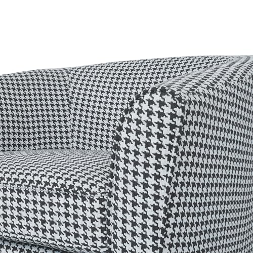 Christopher Knight Home Cecilia Modern Swivel Club Chair, 51 "W x 28 "D x 27 "H, White/Blue Stripe