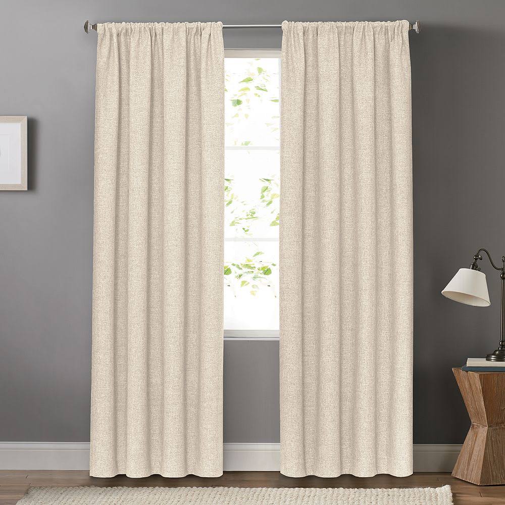 Sonoma Goods for Life Blackout 1-Panel Dynasty Window Curtain, Beig/Green, 50x84