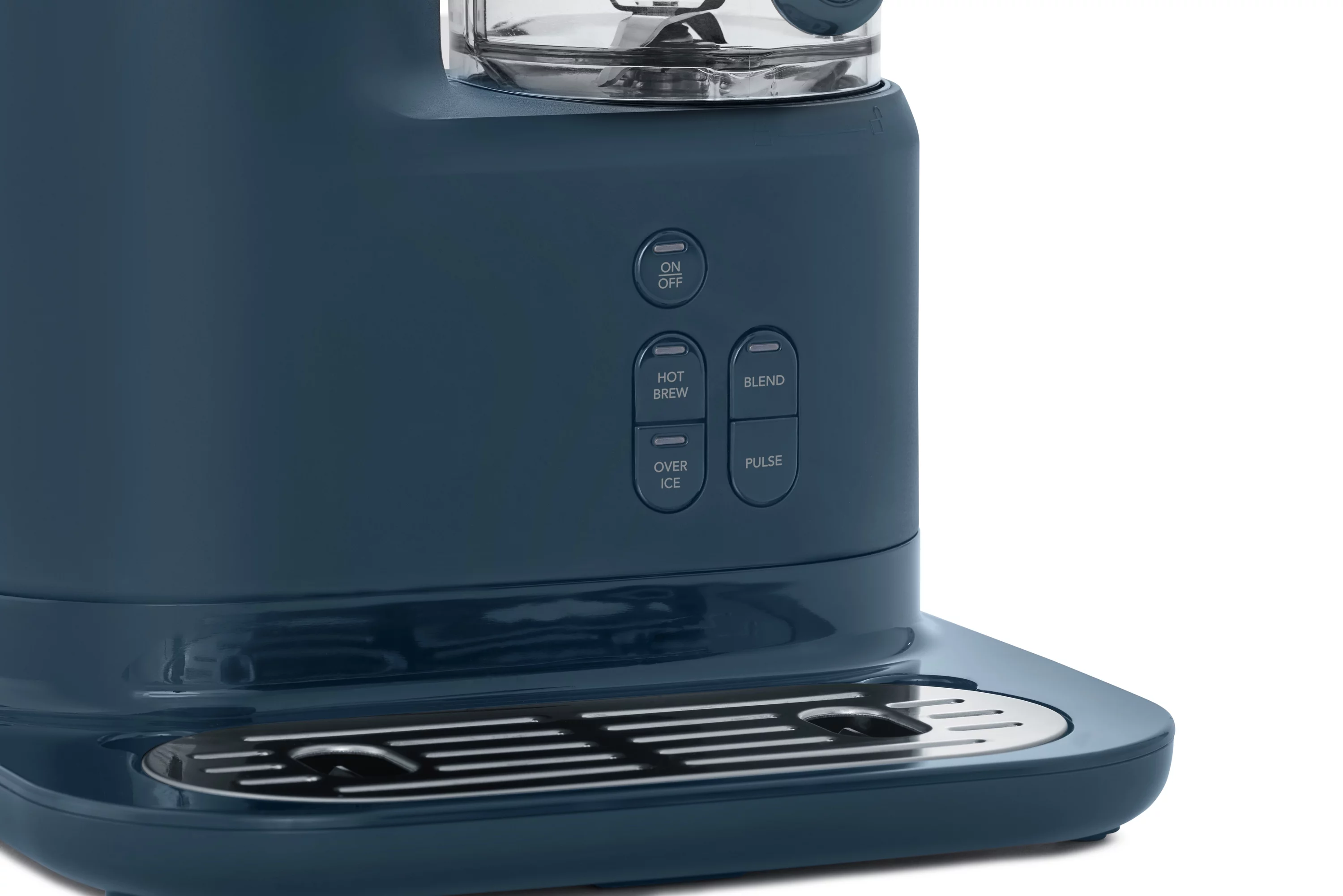 Mr. Coffee Single Serve Frappe, Iced, and Hot Coffee Maker and Blender, Single Serve Iced Coffee Maker with Reusable Tumblers and Coffee Filter, Navy Blue
